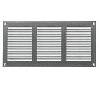 LIRAST 300x150mm Vent Cover Galvanised Steel - 12x6 inch Wall Vent Cover with Insect Mesh - Ceiling Soffit Vents - External Vent Cover - Metal Ventilation Grilles - Air Vent Covers for Walls