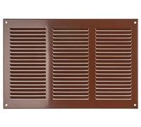 LIRAST 300x200mm / 12x8 inch Metal Brown Ventilation Grille - Air Vent Cover with Insect Mesh