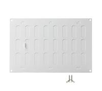 LIRAST 300x200mm / 12x8 inch White Metal Adjustable Ventilation Grille - Air Vent Cover Grill