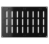 LIRAST 300x200mm Adjustable Air Vent Cover Black - 12x8 inch Wall Air Vent Cover Open Close - Hit and Miss Vent Cover - Air Brick Covers for Outside Walls - Metal Ventilation Grille