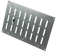 LIRAST 300x200mm Adjustable Air Vent Cover Galvanised Steel - 12x8 inch Wall Air Vent Cover Open Close - Hit and Miss Vent Cover - Air Brick Covers for Outside Walls - Metal Ventilation Grille