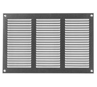 LIRAST 300x200mm Vent Cover Galvanised Steel - 12x8 inch Wall Vent Cover with Insect Mesh - Ceiling Soffit Vents - External Vent Cover - Metal Ventilation Grilles - Air Vent Covers for Walls