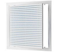 LIRAST 300x300mm / 12x12 inch White Plastic Ventilation Grille - Air Vent Cover with Filter - Inspection Hatch