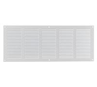 LIRAST 500x200mm / 20x8 inch White Metal Ventilation Grille - Air Vent Cover with Insect Mesh