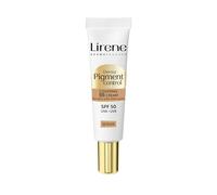 Lirene - BB Cream - Tinted SPF 50 - Evens Skin Tone and Masks Blemishes - Helps Reduce the Dark Spots - with Alpha Arbutin, Vitamin C, Hyaluronic Acid - DERMA PIGMENT CONTROL 02 Nude