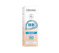 Lirene - BB Cream - Tinted SPF 50 - Sun Protection & Moisturising for Every Day - Evens Skin Tone, Helps Reduce Discolouration, Hydrates & Adds Radiant Glow - 30 ml - 02 Nude