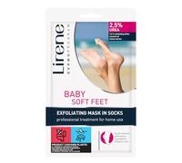 Lirene - Foot Peel Mask - Foot Exfoliating Socks - for Hard Skin Removal - 7.5% Fruit Acid Complex (Lactic & Glycolic) + 2.5% Urea - Baby Soft Feet Effect in 7-10 Days - 150 ml