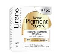 Lirene - Pigmentation Removal Day Cream - Brightening Face Cream SPF 50 - Helps Reduce the Appearance of Existing Dark Spots - with Alpha Arbutin, Niacinamide, Vitamin E - DERMA PIGMENT CONTROL 50 ml
