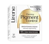 Lirene - Pigmentation Removal Night Cream - Brightening Face Cream - Helps Reduce the Appearance of Existing Dark Spots - with Alpha Arbutin, Niacinamide, Vitamin C - DERMA PIGMENT CONTROL 50 ml