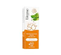 Lirene - SPF 50 Face Cream - Face Sun Cream Factor 50 - Sunscreen with Aloe Vera & Golden Algae Extract - Waterproof Formula - Protection Against UVA & UVB Radiation, HEV light and IR - 50 ml