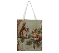 LIRHIQYGF Funny Vacation Dragon Straw Hat Beach House (3) Tote Bag Canvas Aesthetic Reusable Shopping Grocery Bags Shoulder Bag for Women Casual Handbag for Work Travel, 38x46CM