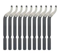 Lirioden Deburring Blades 10-Pack-HSS M2 BK3010 Precision Replacement Blades for Small Holes up to 1.5mm - Micro-Polished Edge Remover for 3D Printing, PVC, Metal, Copper, Brass&Plastic-Plumbing Tool
