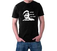 LIROHUIH Men's Oh Dear How Sad Never Mind T-Shirt Windsor Davies Ain't Half Hot Mum Welsh Wales Black (X-Large)