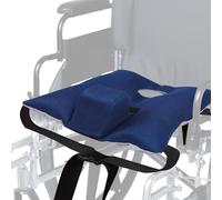 LIROPAU Anti-slip Wheelchair Cushion,Non-Slip Wheelchair Cushion for Seniors with Pommel Wedge and Seat Belt, Removable Breathable Cover for Hemorrhoids,Sciatica,Pressure Sores and Ulcers Pain Relief