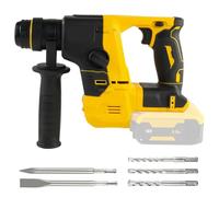 LIROPAU Cordless Drill Compatible with DeWalt 20V Max Battery, Quickly Change Chuck SDS-Plus, Cordless Hammer Drill with 5PCS Drill Bits for Concrete, Masonry, Wood（Excluding Batteries and Charger
