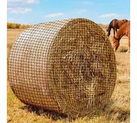 LIROPAU Hay Net Round Bale, Diameter 180 cm, Height 180 cm, Close-Mesh Feed Net, Wear-resistant Hay Net for Horses, Round Bale Diameter, Mesh Size 4.5 x 4.5 cm, Suitable for Hay Rack