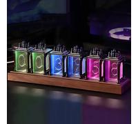 LIROPAU Nixie Tube Clock With RGB LED, Power-Off Memory Function