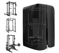 LIROPAU Squat Rack Cover, Gym Rack Cover with Waterproof Zipper, Protective Covers for Weight Lifting Rack/Squat Rack/Home Gym Workout Equipment, Indoor or Outdoor - 82.5" H x 64" L x 68" W