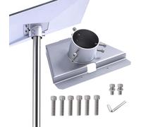 LIROPAU Starlink Gen 3 Mount, Pipe Adapter, for Starlink Gen 3 Standard Dish, Stainless Steel, Pole Mount, Silver