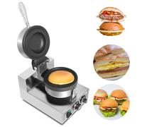 LIROPAU UFO Burger Machine, Commercial Electric Burger Waffle Make, 50°C - 300°C Temperature Control, 0-5 Minutes Time Setting for Commercial Home Use