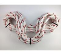 Liros Marine Braid On Braid Red Fleck Rope 6mm - Up to 100 meters (30 meters)