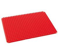 Liroyal Pyramid Pan Fat Reducing Non Stick Silicone Mould Cooking 40.5*29cm Mat Oven Baking Tray