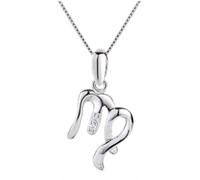 LIRU Silver Chains For Women,S925 Sterling Silver Necklace For Women Zodiac Signs Zircon Necklace Virgo Pendant Necklace Fashion Accessory Necklace Jewelry For Girls