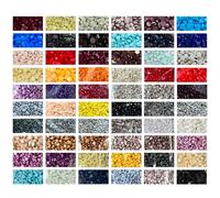 LIRUNQIU 30000 Pieces Diamond Painting Beads, Round 5D Resin Rhinestones Replacement Drills for DIY Diamond Art Kits, Multi-Color Crafting Accessories for Adults Kids (60 Color)
