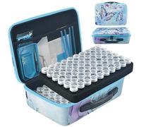LIRUNQIU Diamond Painting Storage Containers, 120 Slots Diamond Art Accessories and Tools Kits Storage Box for Jewelry Beads