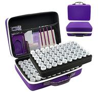 LIRUNQIU Diamond Painting Storage Containers, 120 Slots Diamond Painting Accessories and Tools for Diamond Art Organizer Case