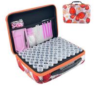 LIRUNQIU Diamond Painting Storage Containers, 120 Slots Diamond Painting Accessories and Tools kits Storage Box for Jewelry Beads