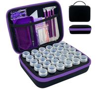 LIRUNQIU Diamond Painting Storage Containers, 30 Slots Diamond Art Accessories and Tools Kits Storage Box