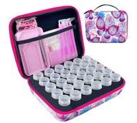 LIRUNQIU Diamond Painting Storage Containers, 30 Slots Diamond Art Accessories and Tools Kits Storage Box for Jewelry Beads