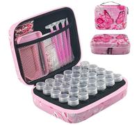 LIRUNQIU Diamond Painting Storage Containers, 30 Slots Diamond Art Accessories and Tools Kits Storage Box for Jewelry Beads