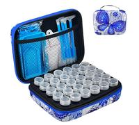 LIRUNQIU Diamond Painting Storage Containers, 30 Slots Diamond Painting Accessories and Tools kits Storage Box for Jewelry Beads