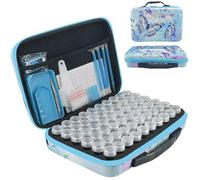 LIRUNQIU Diamond Painting Storage Containers, 60 Slots Diamond Art Accessories and Tools Kits Storage Box for Jewelry Beads