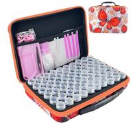 LIRUNQIU Diamond Painting Storage Containers, 60 Slots Diamond Painting Accessories and Tools kits Storage Box for Jewelry Beads