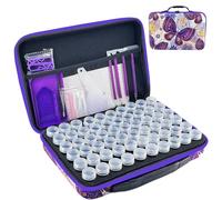 LIRUNQIU Diamond Painting Storage Containers, 60 Slots Diamond Painting Accessories and Tools Organizer for Diamond Art Jewelry Beads