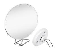 Lirzxin 20X Magnifying Makeup Mirror, 6" Large Compact Travel Mirror with Magnification with Suction Cups and Stand for Handheld, Table, Wall-Mounted, Magnified Mirrors for Women, White (20X)