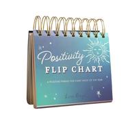 Lisa Angel Celestial Positivity Flip Chart Desk Pad | Optimistic Thinking and Self Empowerment for Every Week of The Year