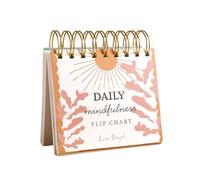 Lisa Angel Daily Mindfulness Flip Chart | 52 Prompts for Calmness and Wellbeing | Inspire Mindfulness | Helpful Homeware Desk Pad