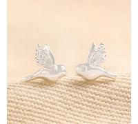 Lisa Angel Women's Delicate Bird Stud Earrings in Silver lisa angel Silver One Size