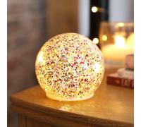 Lisa Angel Women's LED Small Rainbow Glitter Light Globe | Size: 6 inches lisa angel Multicolor 6 inches