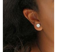 Lisa Angel Women's Silver Daisy Stud Earrings lisa angel Silver One Size