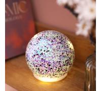 Lisa Angel Women's Small LED Moonrise Glitter Light Globe in Purple lisa angel Purple