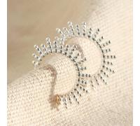 Lisa Angel Women's Sunbeam Sterling Silver Hoop Earrings lisa angel Silver One Size