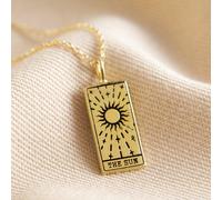 Lisa Angel Women's The Sun Tarot Card Gold Pendant Necklace lisa angel Gold One Size