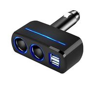 Lisa Bluebell 3.1A double USB car cigarette lighter socket, two point smoke hole car charger