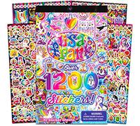 Lisa Frank 1200 Stickers Tablet Book 10 Pages of Collectible Stickers Crafts Scrapbooking