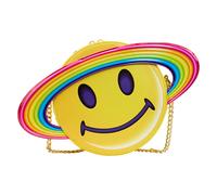 Lisa Frank: Yellow Rainbow Ring Saturn Crossbody Bag